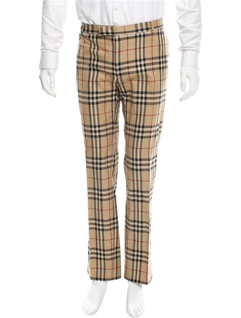 plaid burberry pants|burberry nova check trousers men's.